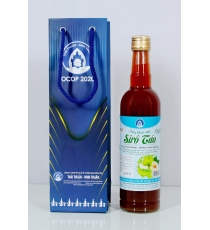 SIRO TÁO ( CÓ TÚI) CHAI THỦY TINH 500ML